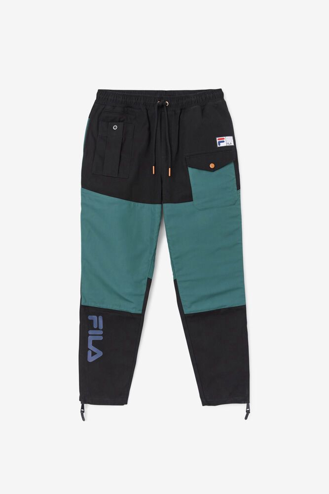 Fila Pants Mens Black - Amazon Cargo - Philippines 0897561-WX